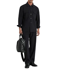 Reiss Men's Peshi Button Through Twin Pocket Overshirt