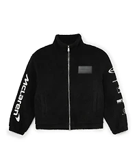 Reiss Men's Nylo Logo Embroidered Fleece Jacket