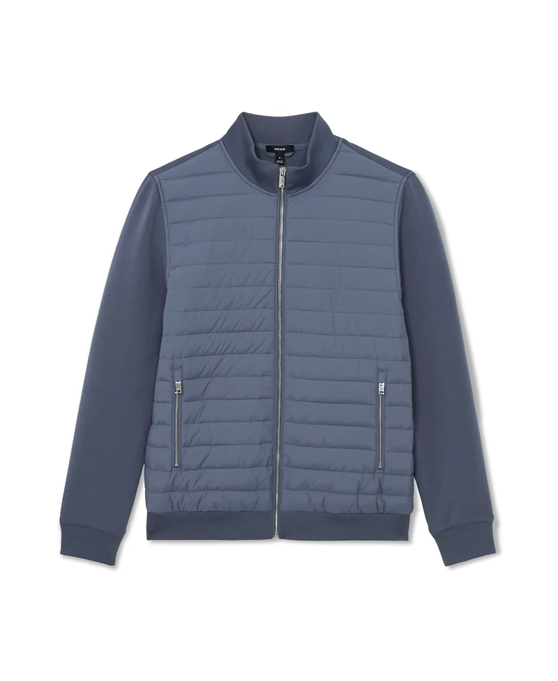 Reiss Men's Freddie Quilted Hybrid Jacket