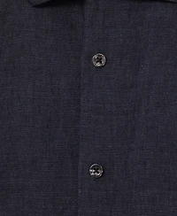Reiss Men's Linen Short Sleeve Shirt