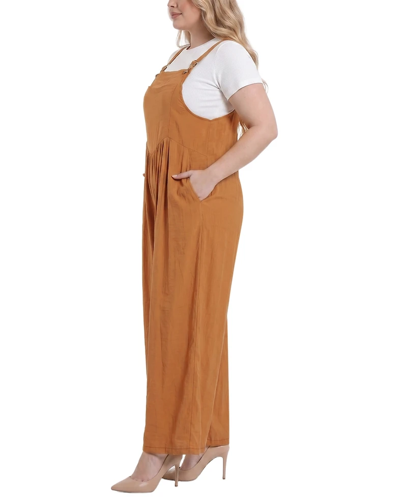 Ny Collection Plus Sleeveless Jumper Jumpsuit