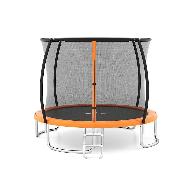 Ruie 12 ft Heavy-Duty Outdoor Trampoline with Enclosure Net 1100 lb Capacity