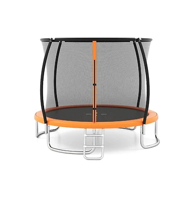 Ruie 12 ft Heavy-Duty Outdoor Trampoline with Enclosure Net 1100 lb Capacity