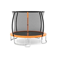 Ruie 12 ft Heavy-Duty Outdoor Trampoline with Enclosure Net 1100 lb Capacity