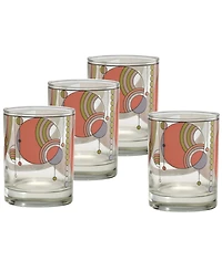 Frank Lloyd Wright March Balloons Double Old Fashioned Glasses, Set of 4