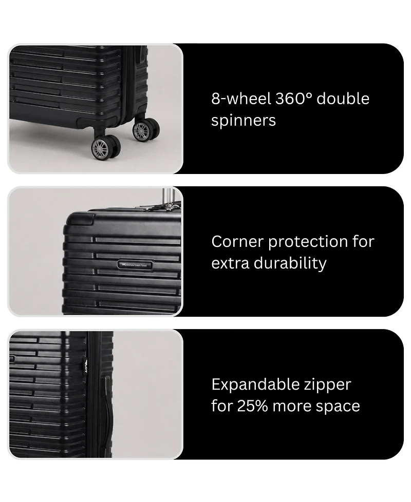 American Green Travel Titan -Pc. Hardside Expandable Spinner Trunk Luggage Set