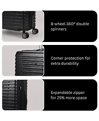 American Green Travel Titan -Pc. Hardside Expandable Spinner Trunk Luggage Set