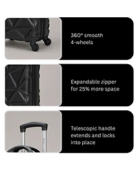 Amka Gem 2-Pc. Carry-On Hardside Cosmetic Luggage Set