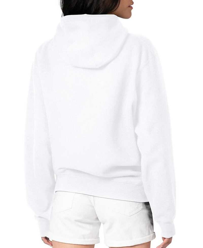 G-iii 4Her by Carl Banks Women's White Detroit Pistons Dot Print Pullover Hoodie