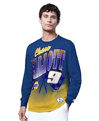 Starter Men's Royal Chase Elliott Quarterback Extreme Long Sleeve T-Shirt