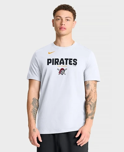 Nike Men's White Pittsburgh Pirates Bold Team Name T-Shirt