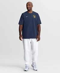 Nike Men's Navy Milwaukee Brewers Authentic Collection Dri-fit Quarter-Zip T-Shirt
