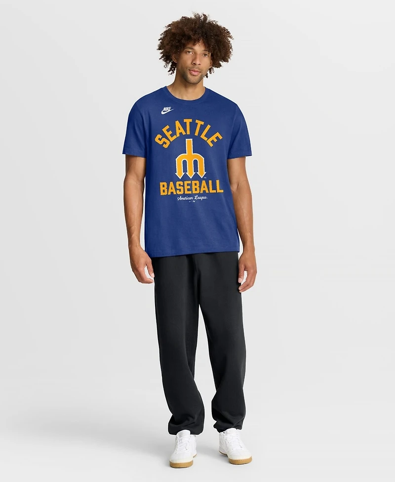 Nike Men's Royal Seattle Mariners Cooperstown Collection T-Shirt