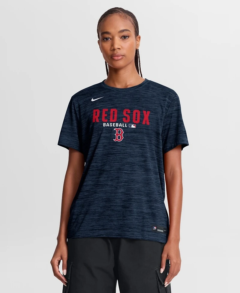 Nike Women's Navy Boston Red Sox Authentic Collection Velocity Dri-fit T-Shirt