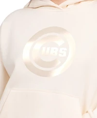 Starter Women's Cream Chicago Cubs Pastel Relaxed Hoodie