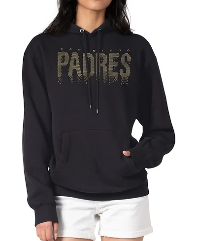 G-iii 4Her by Carl Banks Women's San Diego Padres Metallic Drop Fleece Hoodie