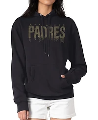 G-iii 4Her by Carl Banks Women's San Diego Padres Metallic Drop Fleece Hoodie