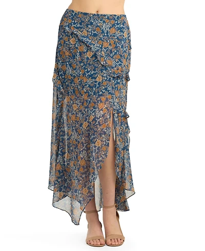 Bcx Women's Printed A-Line Skirt