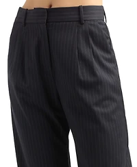 Bcx Women's Pinstripe Pleated Pants