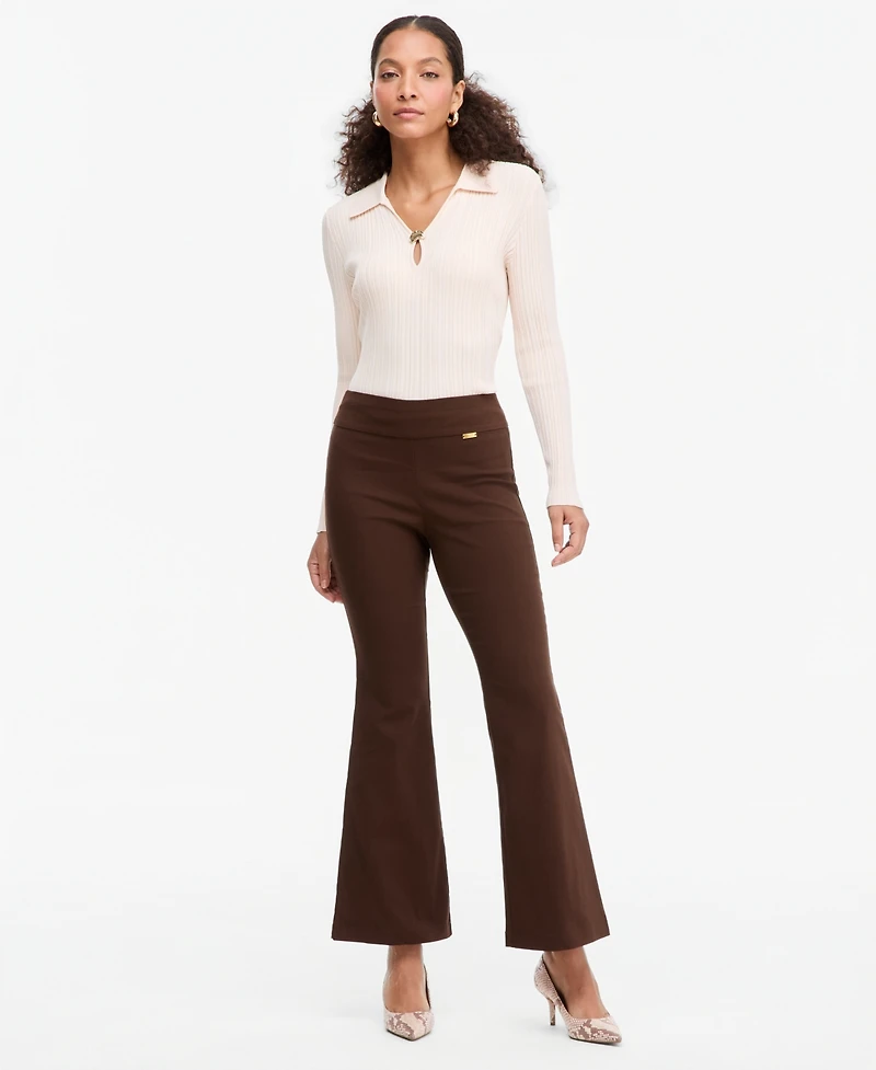 I.n.c. International Concepts Women's Flared-Leg Pull-On Pants, Exclusively at Macy's