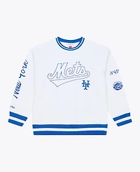 Mitchell & Ness Men's White New York Mets Arctic Fleece Sweatshirt