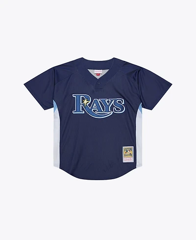 Mitchell & Ness Men's Evan Longoria Navy Tampa Bay Rays Authentic Batting Practice Jersey
