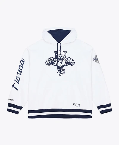 Mitchell & Ness Men's White Florida Panthers Arctic Fleece Hoodie
