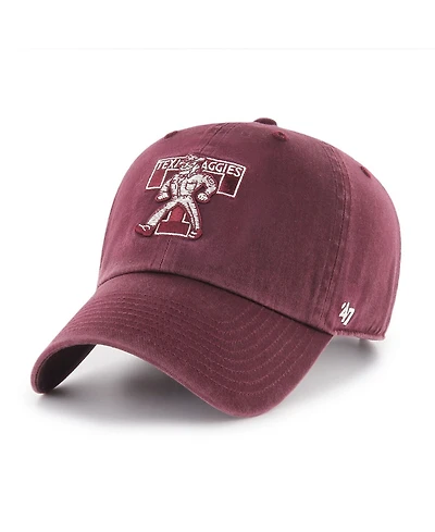 '47 Brand Men's Maroon Texas A M Aggies College Vault Clean Up Adjustable Hat