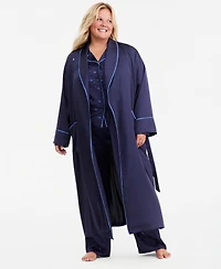 Disney | Macy's Plus Sorcerer's Apprentice Mickey Long-Sleeve Satin Wrap Robe, Exclusive