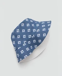 Mango Men's Linen Patterned Hat