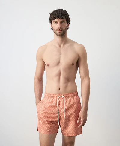 Mango Men's Floral Print Swim Trunks