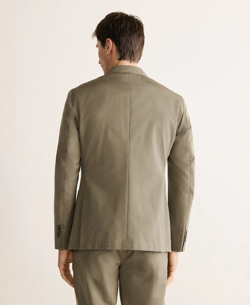 Mango Men's Slim-Fit Wool-Cotton Suit Jacket