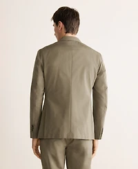 Mango Men's Slim-Fit Wool-Cotton Suit Jacket