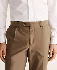 Mango Men's Slim-Fit Lyocell and Cotton Suit Pants
