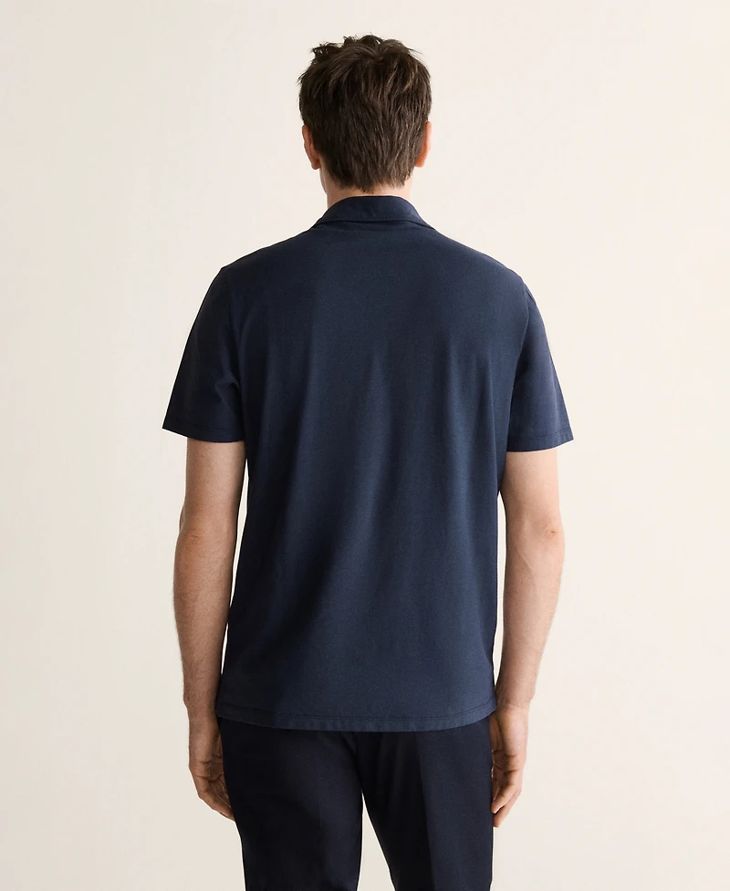 Mango Men's Cotton Slim-Fit Polo Shirt