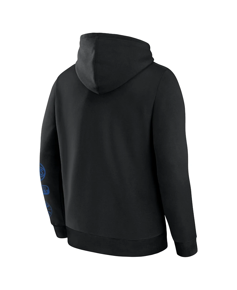 Fanatics Men's Black New York Knicks 2026 Nba Champions Elevated Legacy 2-Hit Pullover Hoodie