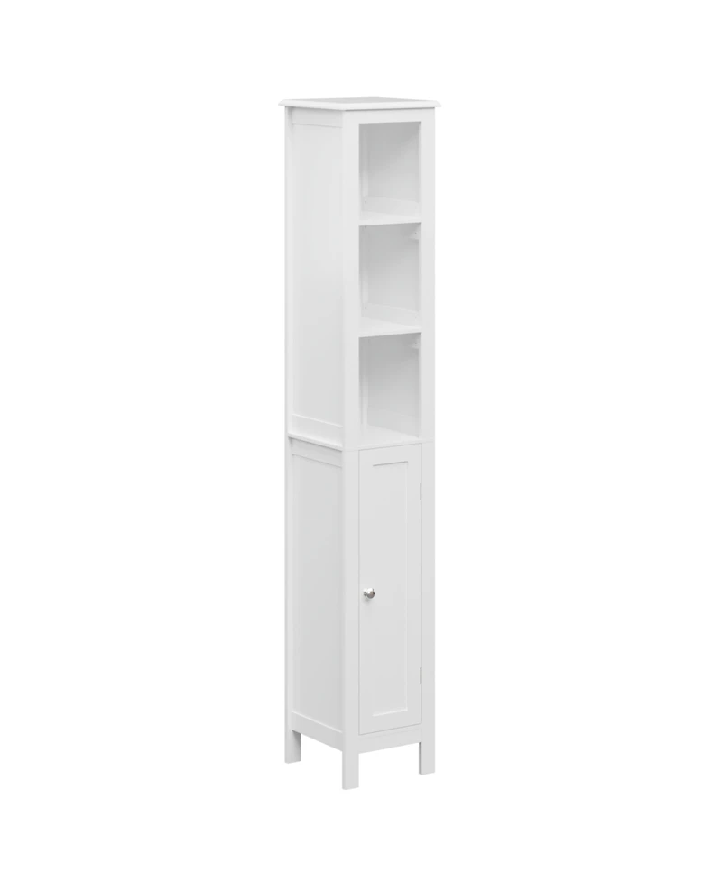 Midola 66.92" Tall Bathroom Storage Cabinet with Adjustable Shelves, Slim 1 Doors Freestanding Cabinet with Anti-Tip for Home, Small Spaces, Bathroom