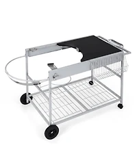 Sugift Movable Grill Table for 18 in 22 in Original Kettle for Camping