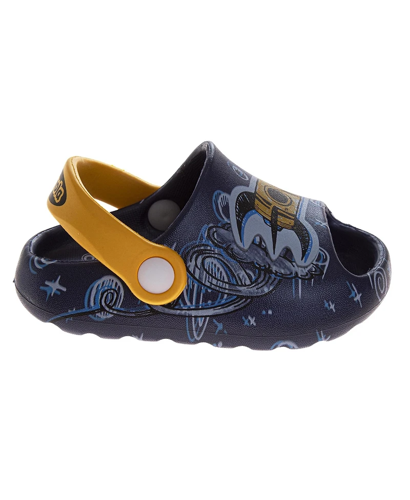 Crayola Boy's (5-10) Graphic Clogs with Heel Strap Lightweight Slip-On Casual Shoes