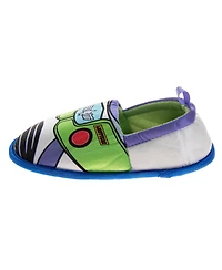 Disney Toy Story Woody and Buzz Boys' 5-12 Slippers Plush, Warm, Soft House Shoes Toddler Little Kid