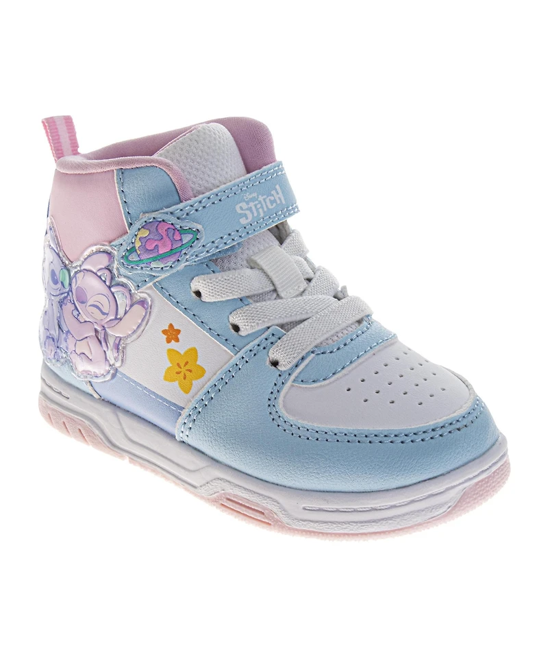 Disney Little Girls Lilo and Stitch High Top Sneakers