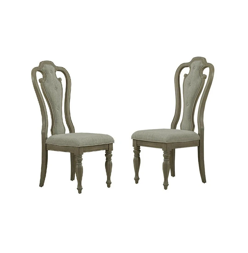 Liberty Furniture Industries, Inc Magnolia Manor Splat Back Uph Side Chair Set of 2