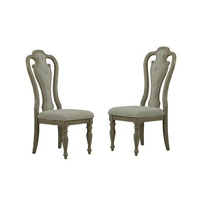 Liberty Furniture Industries, Inc Magnolia Manor Splat Back Uph Side Chair Set of 2