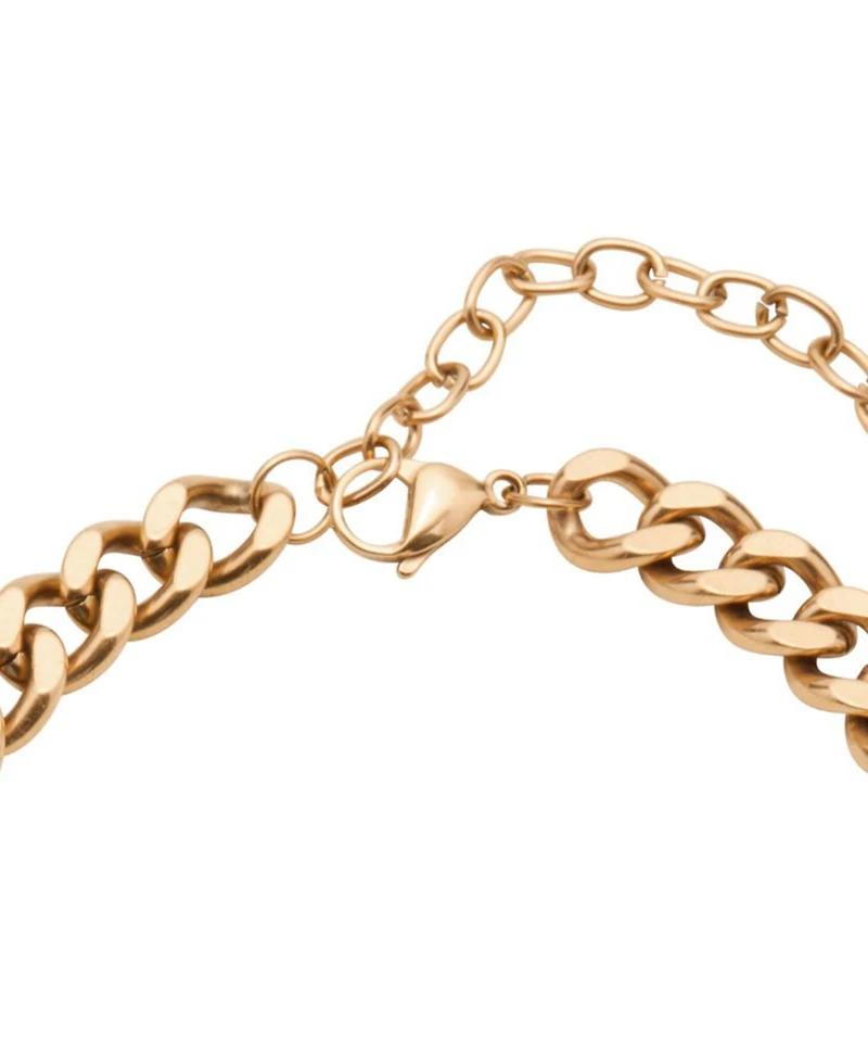 St. Moran Tarnish-Resistant Gold Curb Chain Alize Necklace