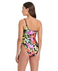 Red Carter Women's Casablanca One-Shoulder One-Piece Swimsuit