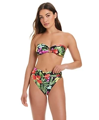 Red Carter Women's Casablanca O-Ring Bandeau Bikini Top