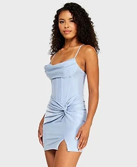 Alex & Sophia Juniors' Shimmer Sleeveless Dress