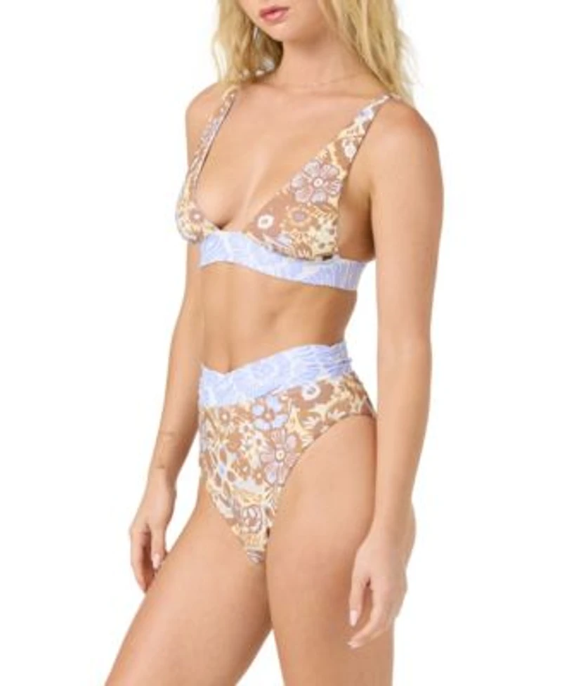 Oneill Juniors Izabelle Floral Cancun Revo Bikini Top Stellan High Rise Bottoms