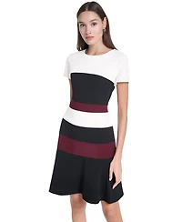 Tommy Hilfiger Petite Scuba Crepe Sheath Dress