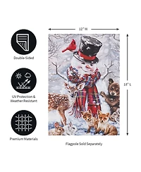 Forest Friends Garden Suede Flag